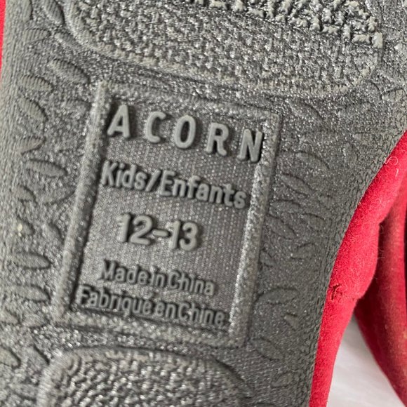 Acorn Kids Colby Denim Blue Star Slippers 12/13 - Picture 4 of 4